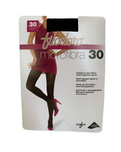 Collant Donna Microfibra Semi Coprente Opaco 30 Denari Filodoro