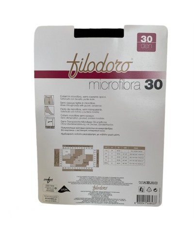 Collant Donna Microfibra Semi Coprente Opaco 30 Denari Filodoro