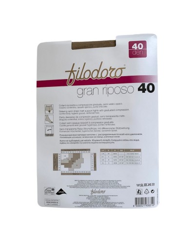 Collant Donna Riposante Semi Opaco 40 Denari Filodoro 6 Paia