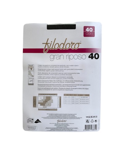 Collant Donna Riposante Semi Opaco 40 Denari Filodoro 6 Paia