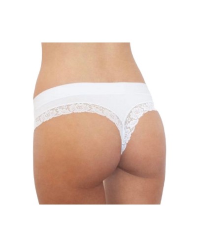 Panty String Pizzo Cotone Modal Risveglia I Sensi