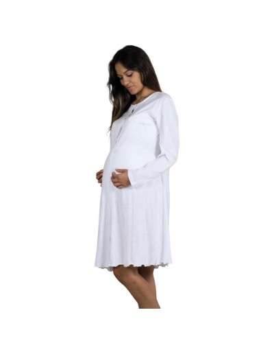 Camicia Donna Clinica Aperta Avanti Manica Lunga