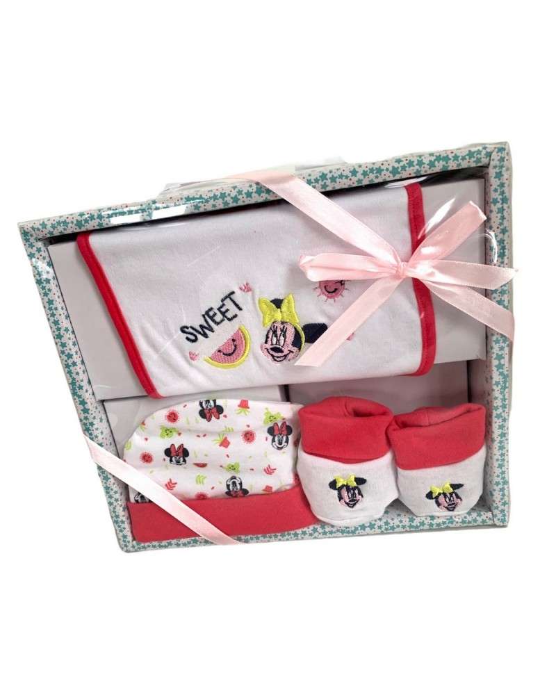 Set Regalo Disney Minnie Cotone Confezione 3 Pezzi