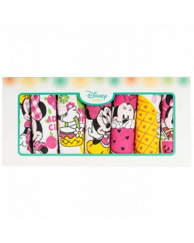 Bavette Settimanali Disney Minnie Cotone e Plastica Confezione 7 Pezzi