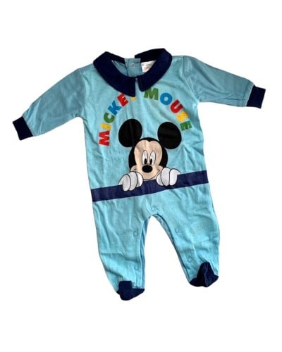 Tutina Disney Cotone Mickey Mouse Manica Lunga