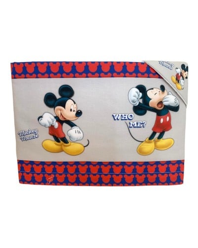 Lenzuolino Carrozzina Disney Mickey Mouse Cotone Confezione 3 Pezzi