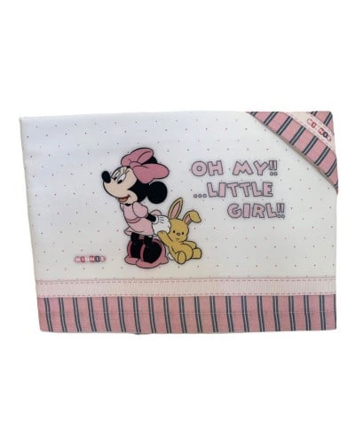 Lenzuolino Lettino Disney Minnie Cotone Confezione 3 Pezzi