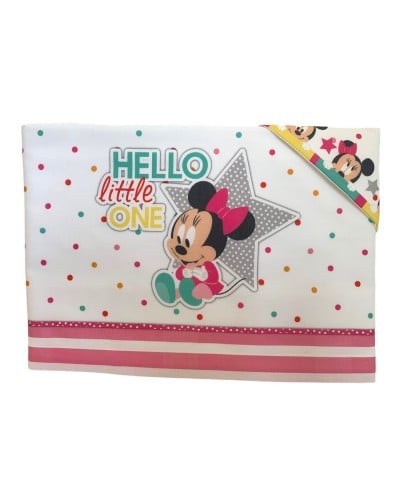 Lenzuolino Lettino Disney Minnie Cotone Confezione 3 Pezzi