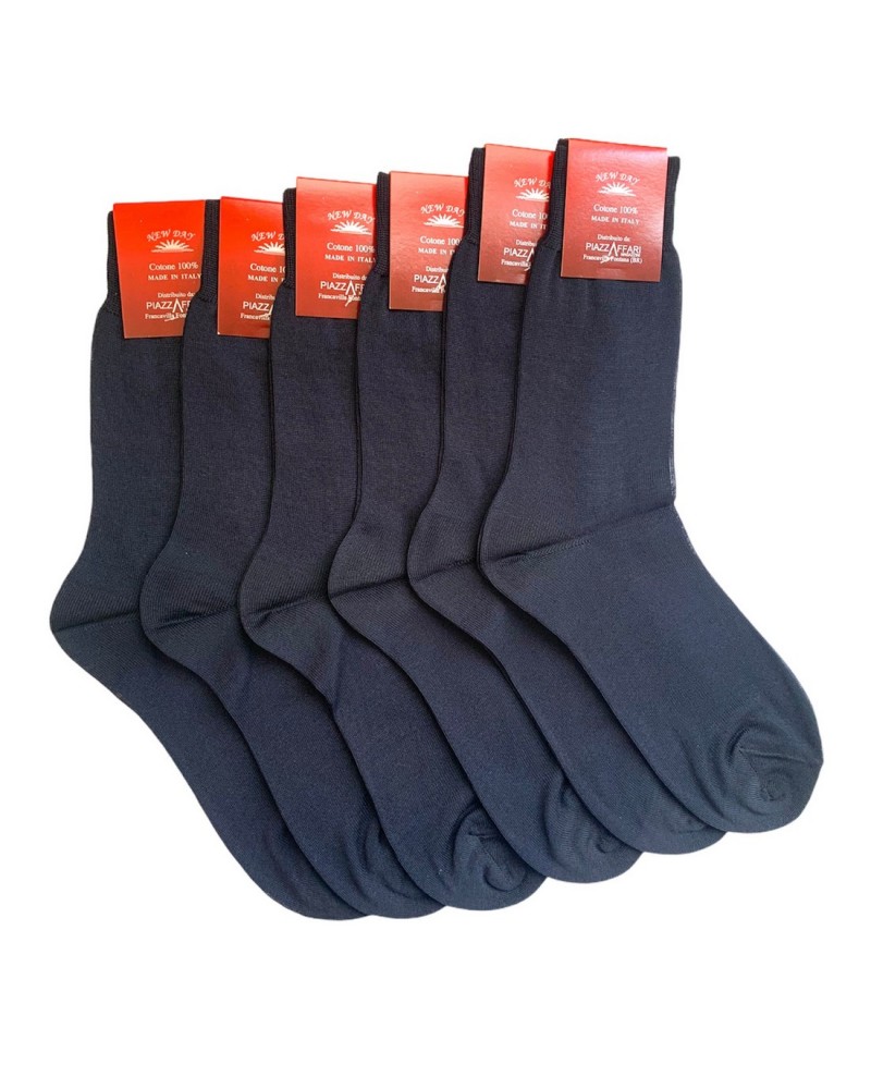 Calza Corta Uomo Cotone New Day Confezione 6 Pezzi