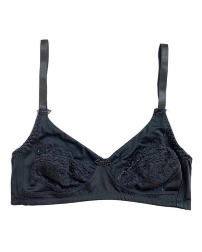Reggiseno Donna Microfibra e Pizzo Senza Ferretto Coppa C Aris