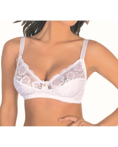 Reggiseno Donna Coppa D Microfibra e Pizzo Senza Ferretto Aris