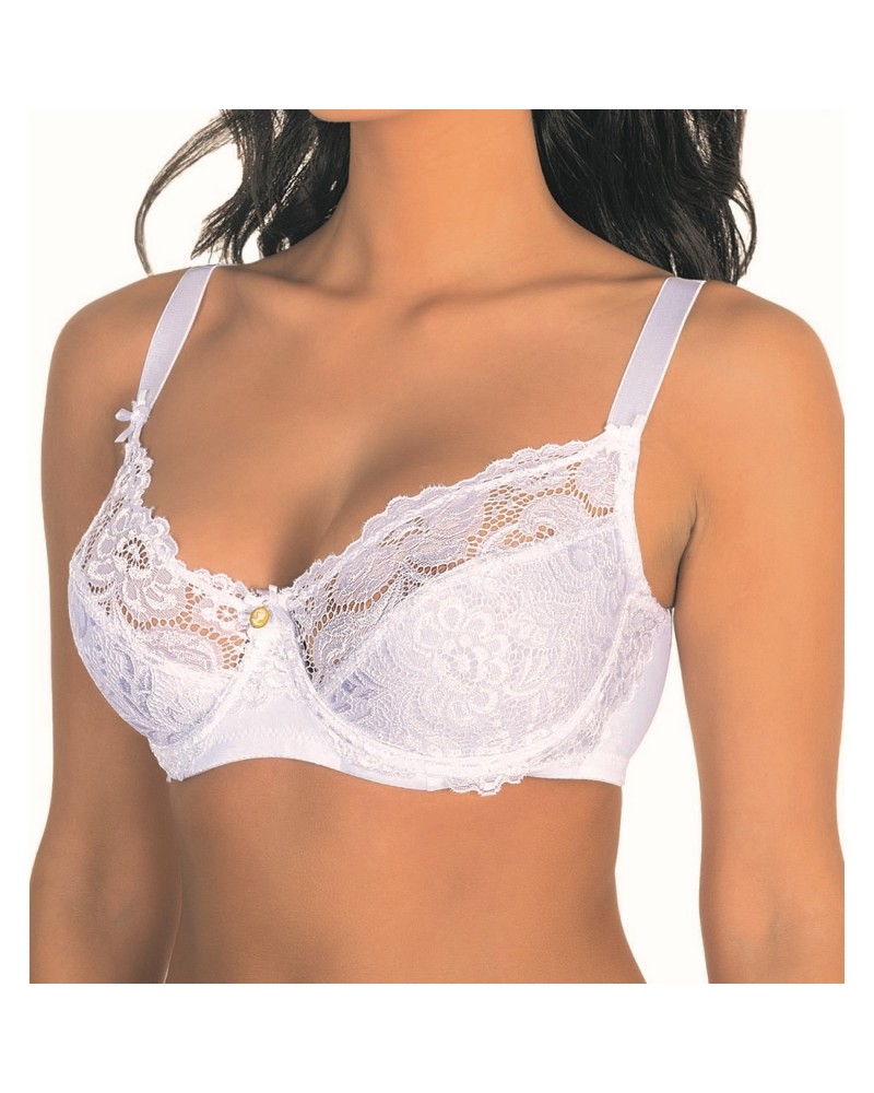 Reggiseno Donna Pizzo e Microfibra Con Ferretto Coppa D Aris