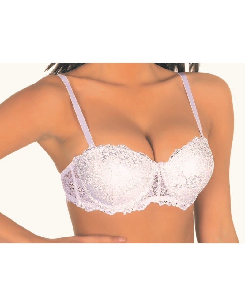 Reggiseno Donna Balconcino Pizzo Imbottito Aris