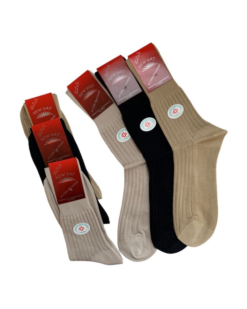 Calza Corta Uomo Sanitario Cotone Confezione 6 Paia