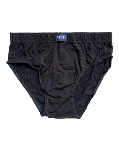 Slip Uomo Cotone Griffe Elastico Interno Classico Nero