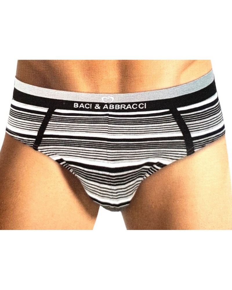 Slip Uomo Cotone Elasticizzato Baci & Abbracci Confezione 6 Pezzi