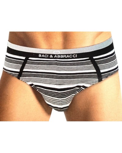 Slip Uomo Cotone Elasticizzato Baci & Abbracci Confezione 6 Pezzi
