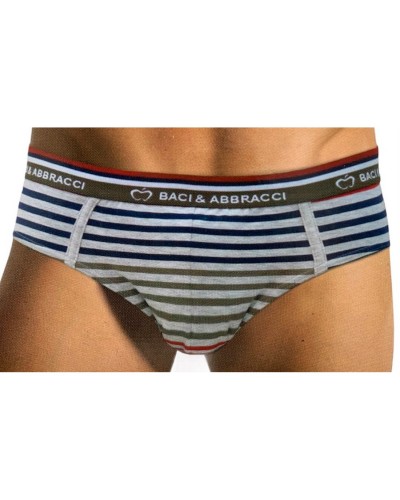 Slip Uomo Cotone Elasticizzato Baci & Abbracci Confezione 6 Pezzi