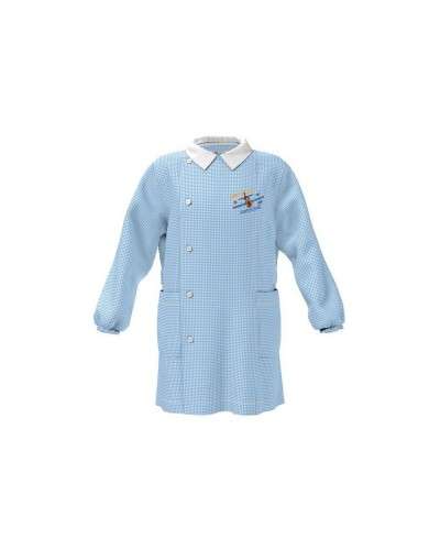 Grembiule Bimbo Asilo Siggi Azzurro Quadri