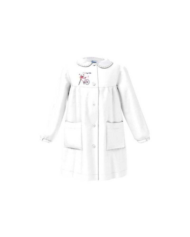 Grembiule Bimba Scuola Siggi Bianco