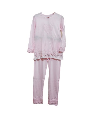 Pigiama Donna Cotone Manica Lunga Oronero