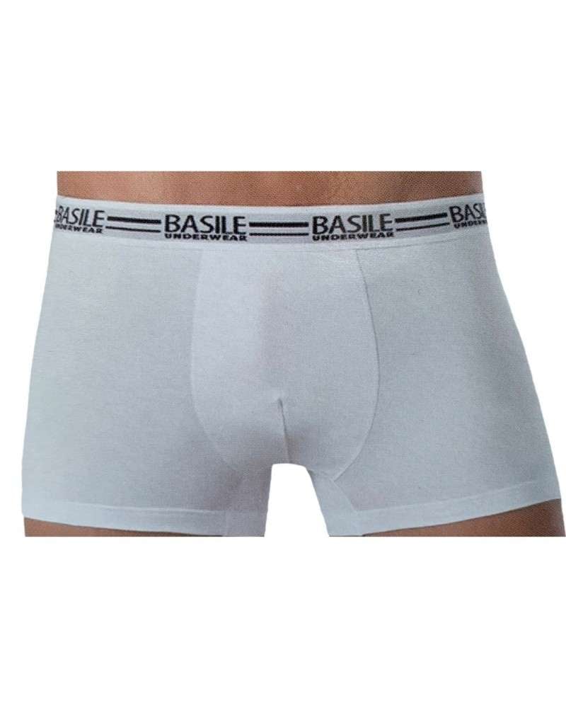 Boxer Uomo Cotone Bielastico Elastico Esterno Basile