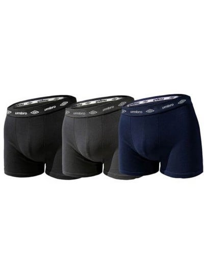 Boxer Uomo Umbro Cotone Elasticizzato Elastico Esterno Confezione 6 Pezzi