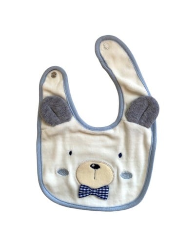 Parure Ciniglia Neonato 2 Pezzi Cappello Più Bavetta Bidibimbo