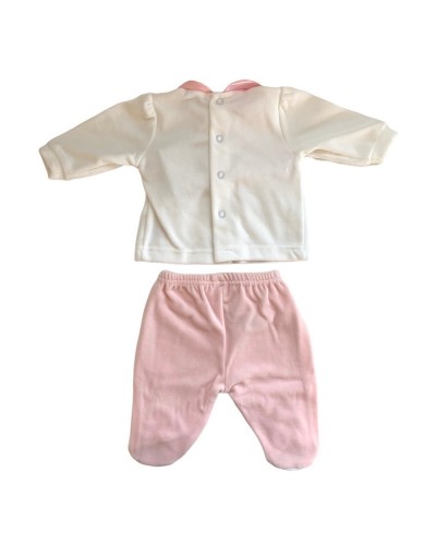 Completino 2 Pezzi Neonata Ciniglia Piccoli Piccoli