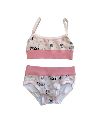 Coordinato Bimba Slip E Brassiere Cotone Modal Piccoli Risvegli