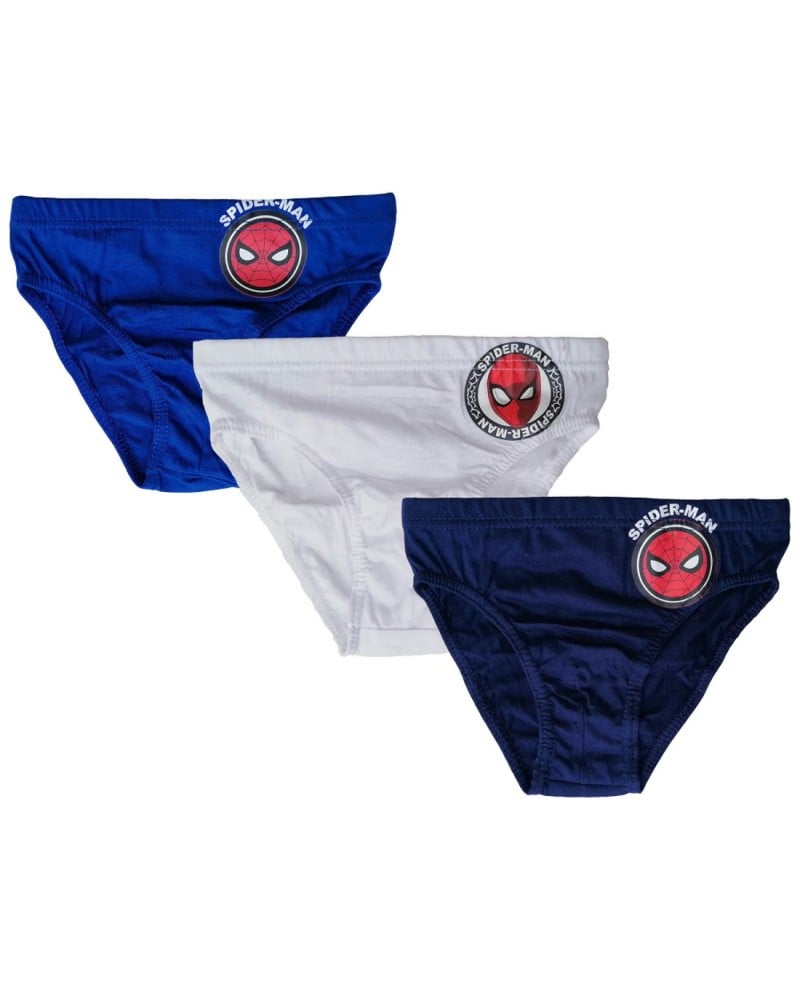 Slip Bimbo Spiderman In Cotone Confezione 3 pezzi