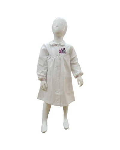 Grembiule Bimba Asilo Minnie Bianco