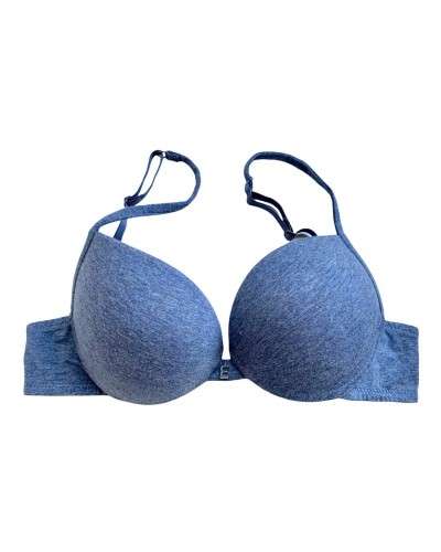 Reggiseno Donna Push Up In Cotone e Coppa Graduata Papillon