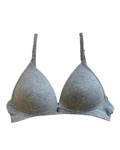 Reggiseno Donna Triangolo Imbottito In Cotone Senza Ferretto Papillon