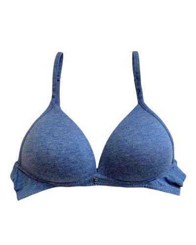 Reggiseno Donna Triangolo Imbottito In Cotone Senza Ferretto Papillon