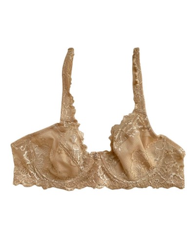 Reggiseno Donna in Pizzo Sfoderato Con Ferretto Papillon