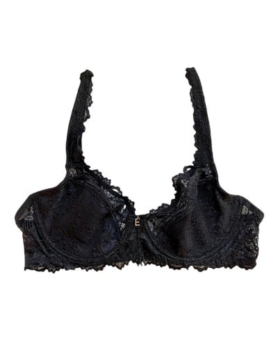 Reggiseno Donna in Pizzo Sfoderato Con Ferretto Papillon