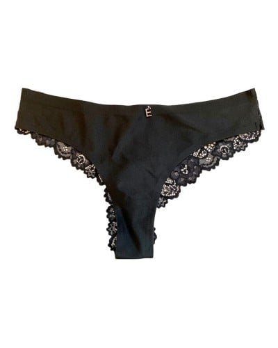 Slip Brasiliana Donna Pizzo Vita Bassa Senza Cuciture Papillon