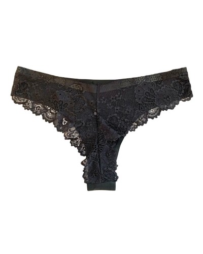 Slip Brasiliana Donna Pizzo Vita Bassa Senza Cuciture Papillon