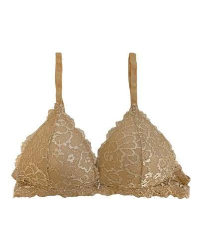 Reggiseno Triangolo Donna In Pizzo Senza Ferretto Papillon