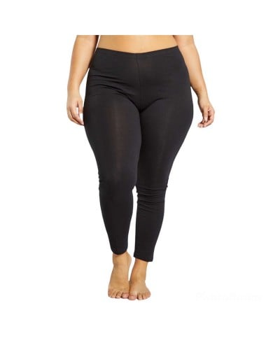 Leggings Donna Conformato Cotone Bielastico Pepenero