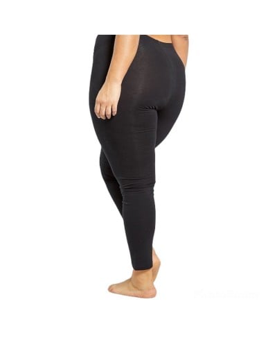 Leggings Donna Conformato Cotone Bielastico Pepenero