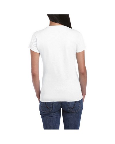T-shirt Donna Girogola Mezza Manica Cotone Bielastico Malika