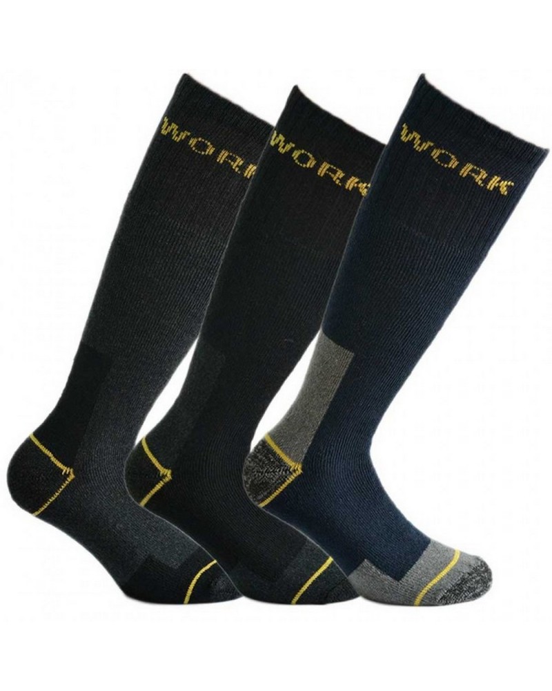 Calza Work Lunga Antinfortunistica Spugnata Sansò Confezione 3 Pezzi