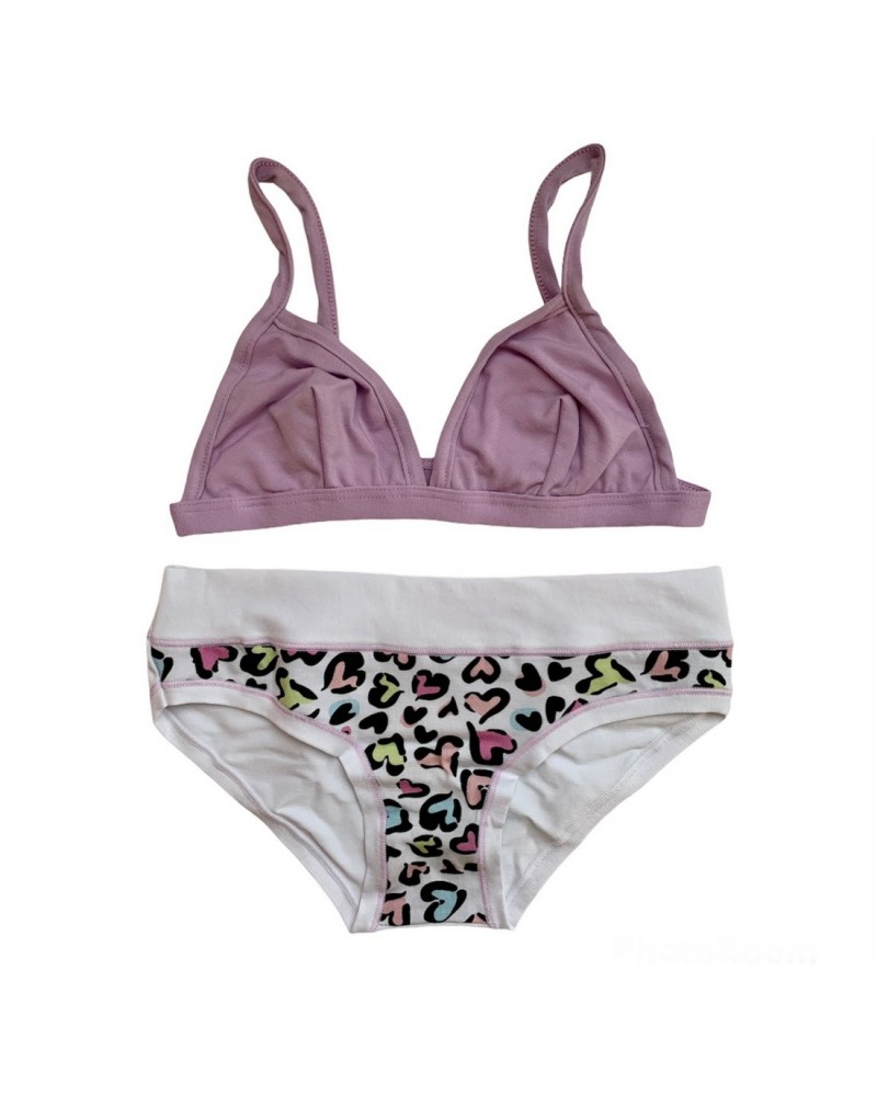 Coordinato Ragazza Cotone Elasticizzato Pepenero