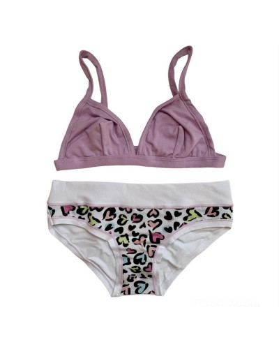 Coordinato Ragazza Cotone Elasticizzato Pepenero