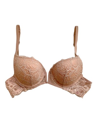 Reggiseno Scollatura Profonda Con Ferretto Lormar Pizzo V Bra