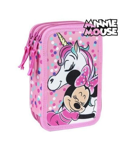Astuccio Scuola Triplo Minnie Disney Giotto Confezione 42 Pezzi