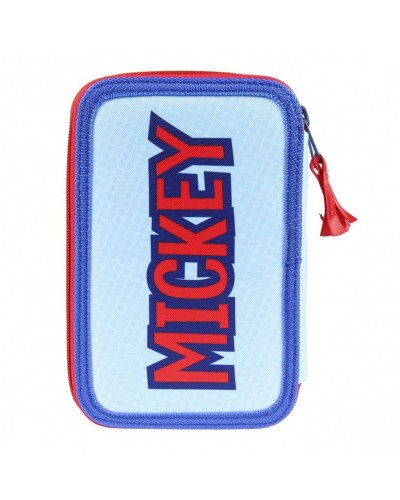 Astuccio Scuola Triplo Mickey Mouse Disney Giotto Confezione 43 Pezzi