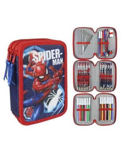 Astuccio Scuola Triplo Spiderman Marvel Giotto Confezione 42 Pezzi